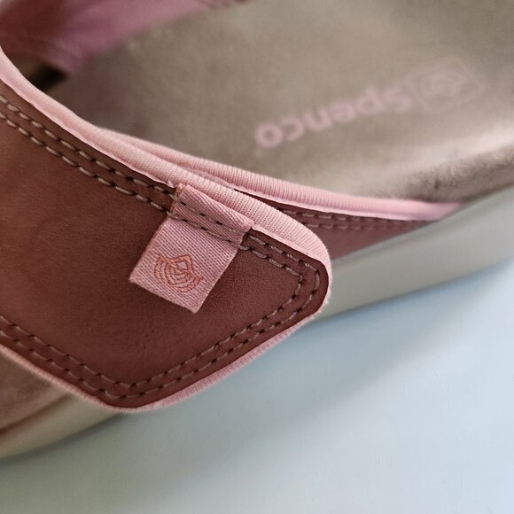 Spence Orthotic Coral Cloud Leather Hook Loop Comfort Sandals Size 7 - Picture 9 of 11